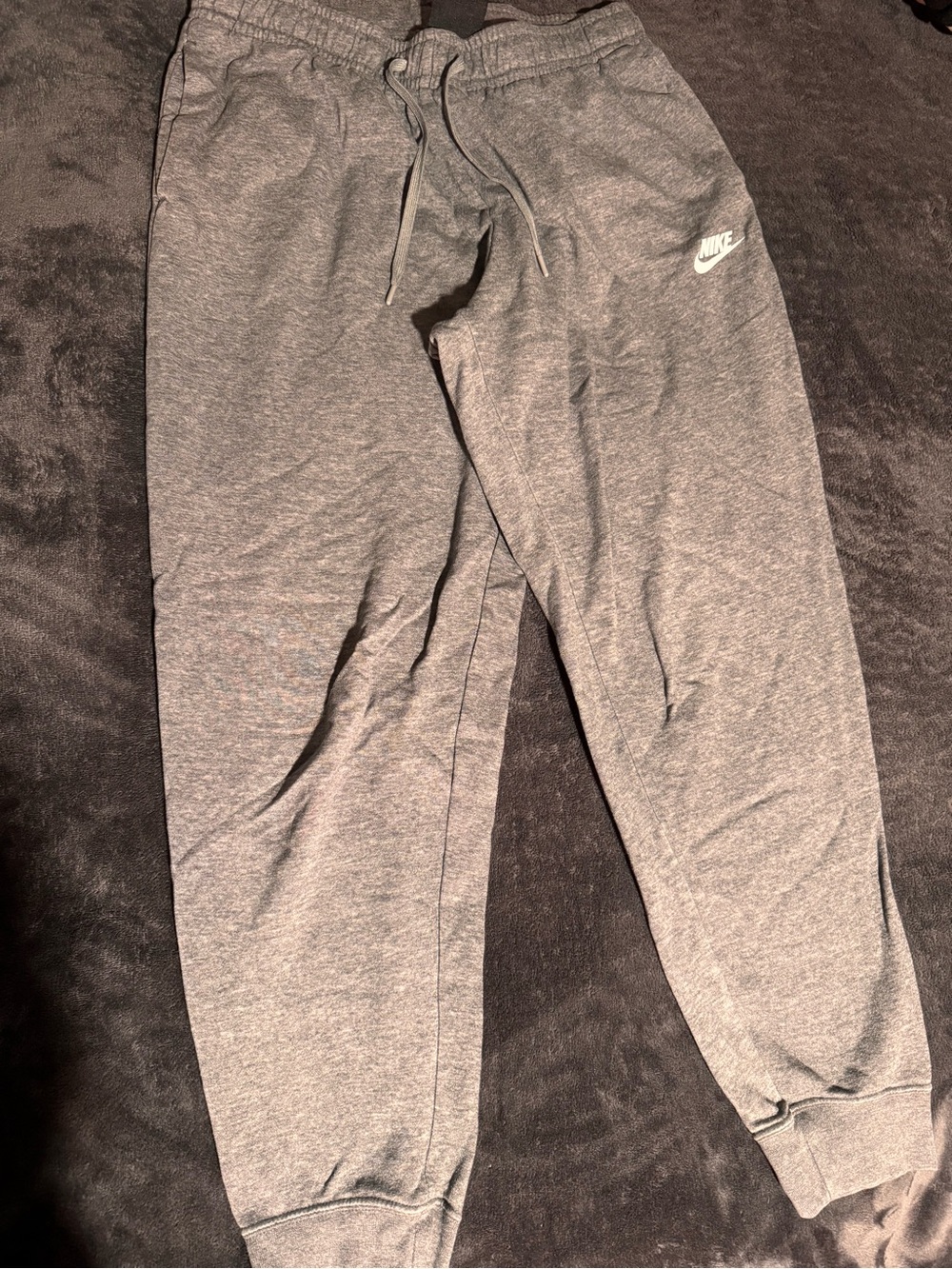 Nike womens Gray Fleece Jogger Pants